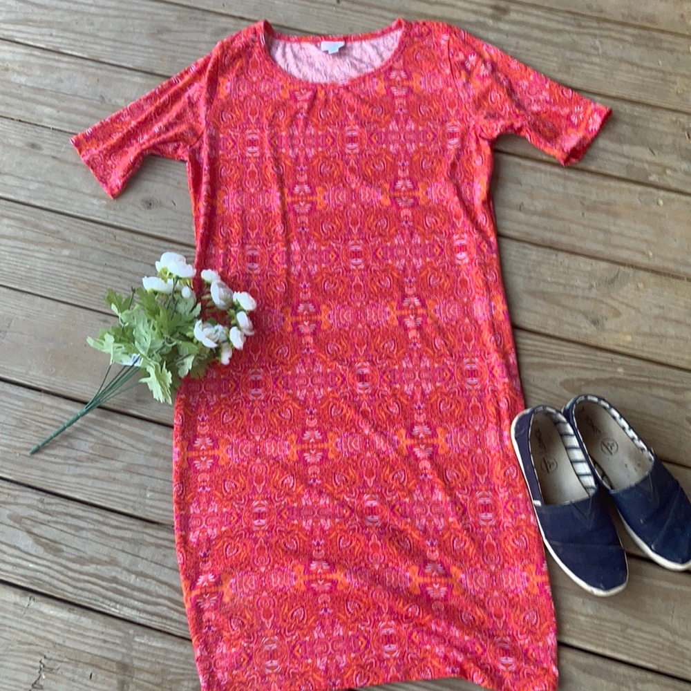 LuLa Roe pink dress 2XL